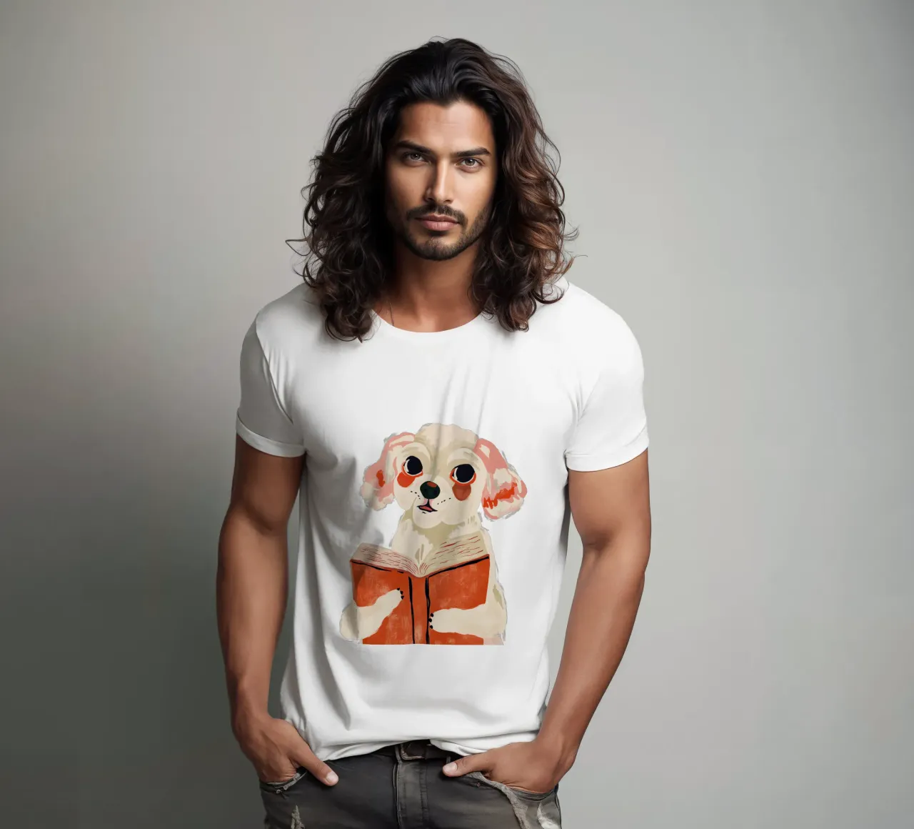 Cucciolo libresco t-shirt da ArtsySesta