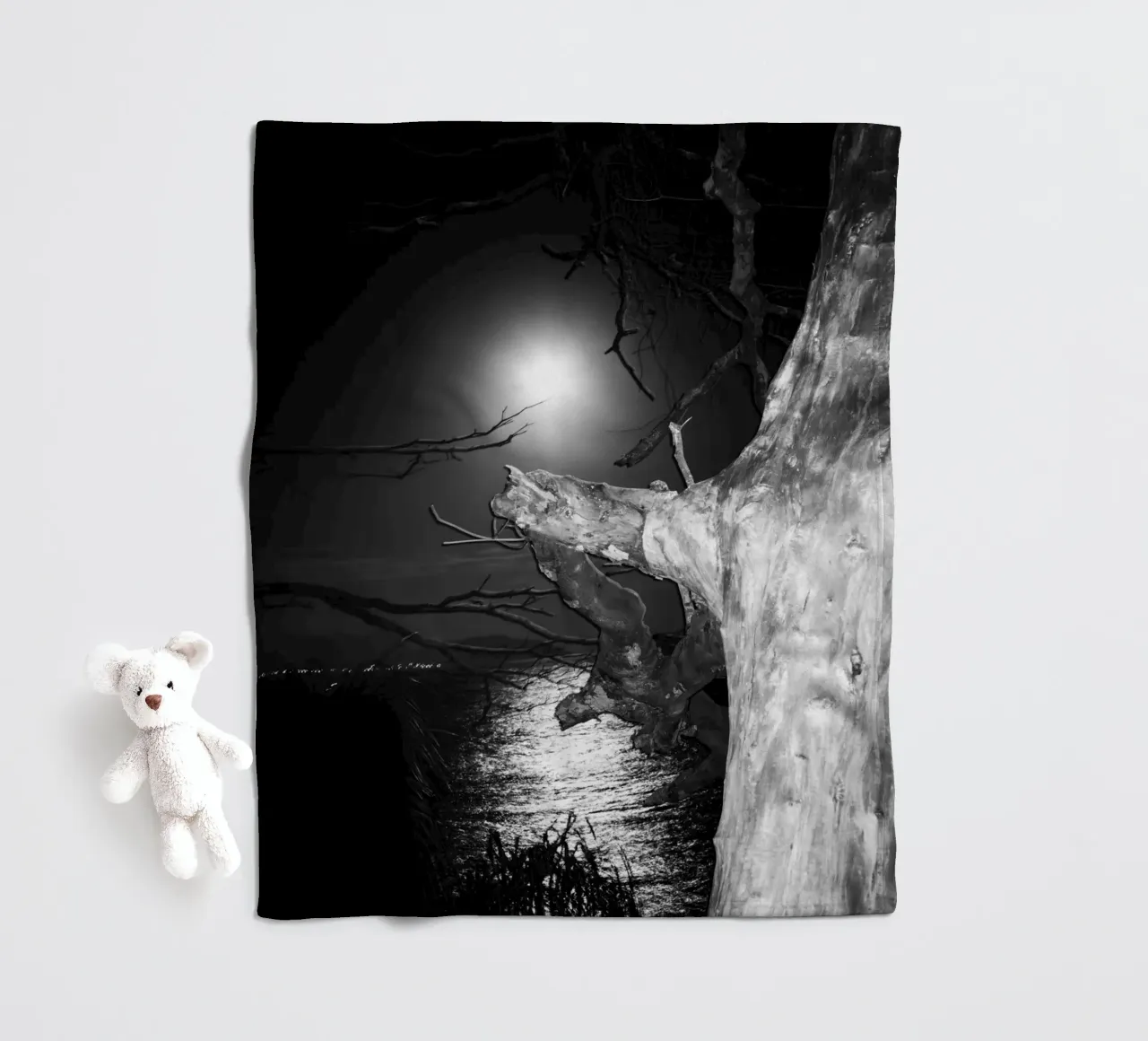 Mond Fleecedecke von rafael campezato