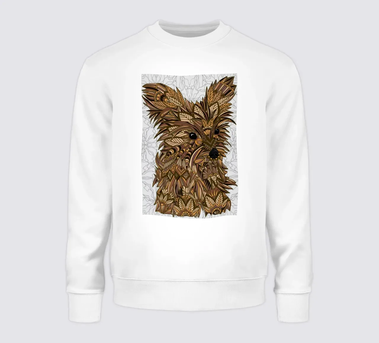 Yorkie sweatshirt by Angelika Parker