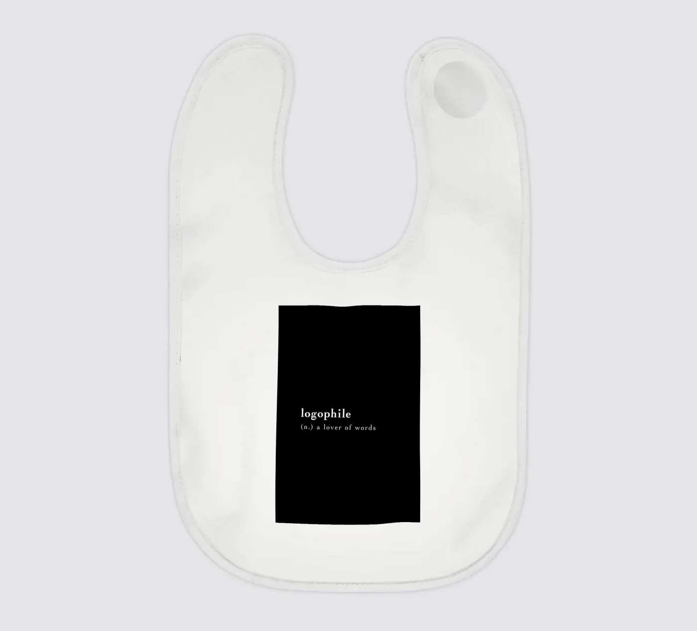 Logophile baby slabbetje van Studio One