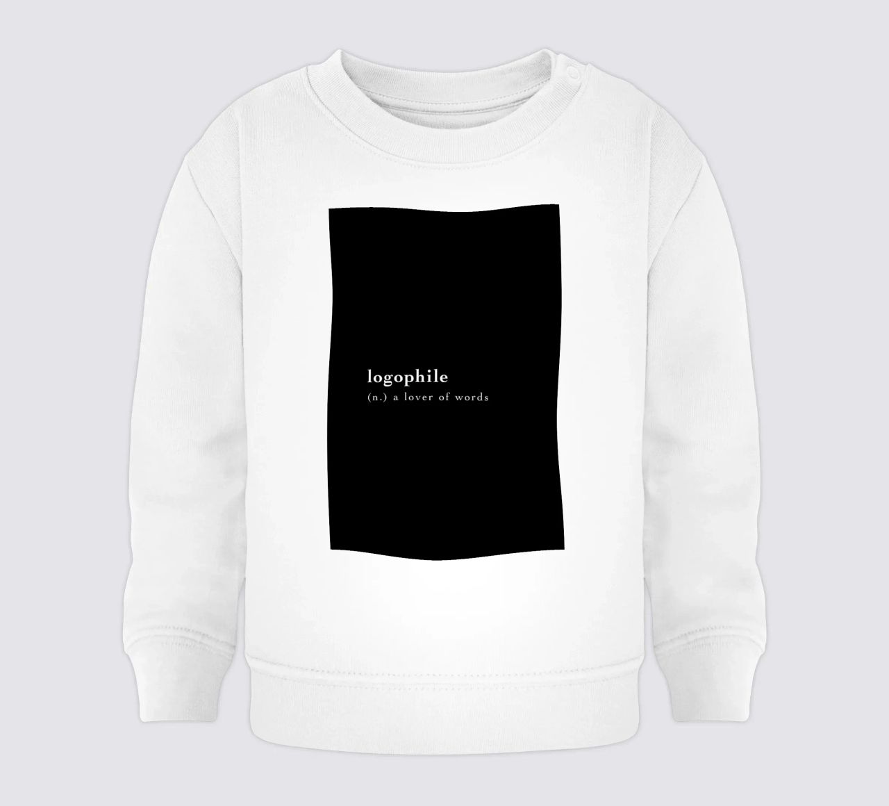Logophile felpa neonato da Studio One