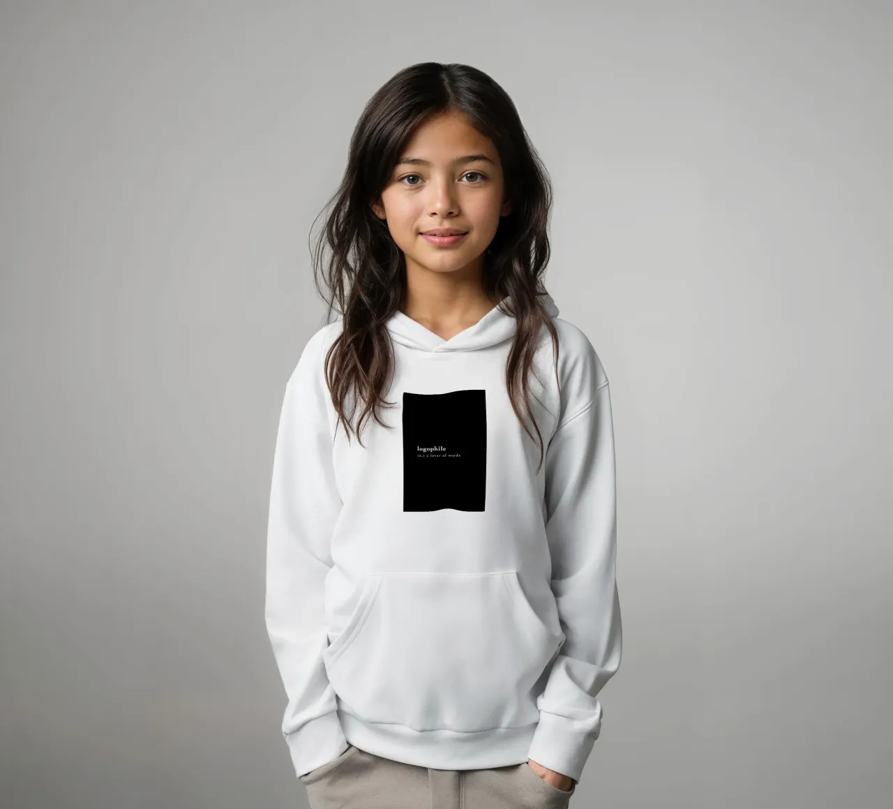 Logophile felpa bambino con cappuccio da Studio One