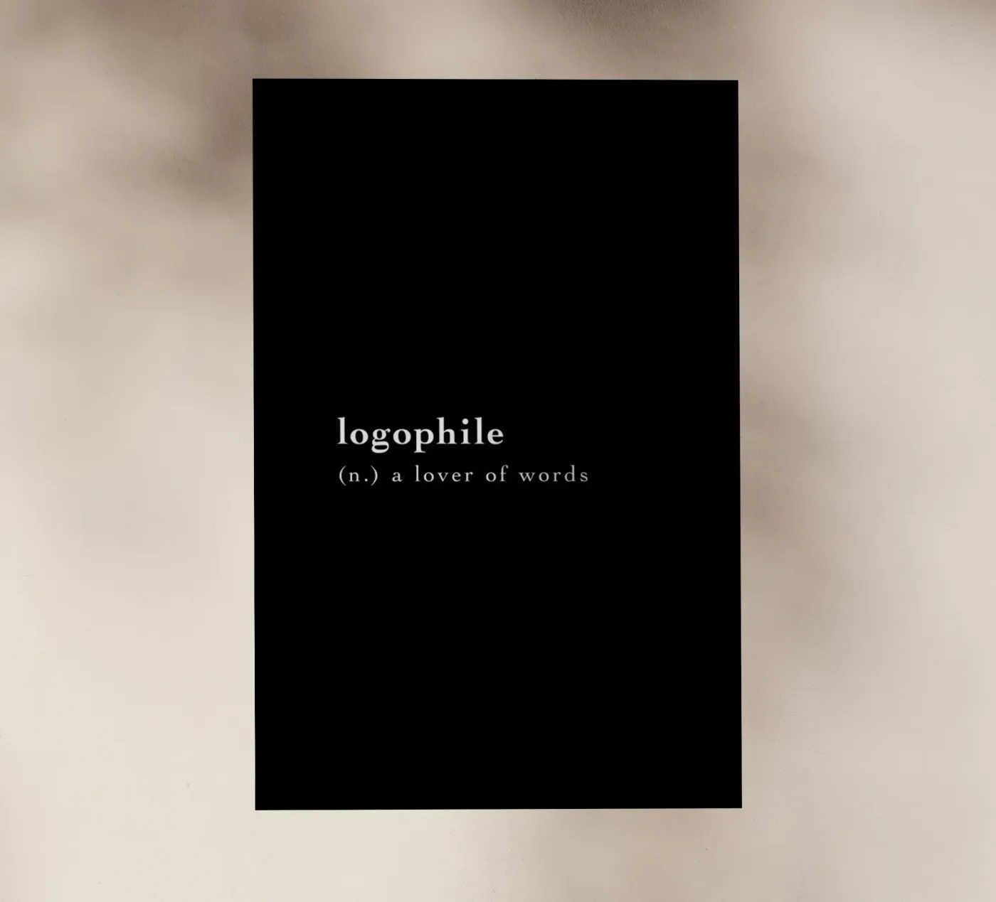 Logophile pellicola backlit da Studio One