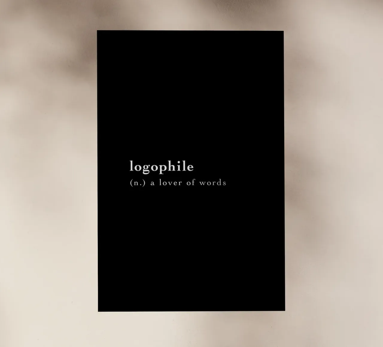 Logophile pellicola backlit da Studio One