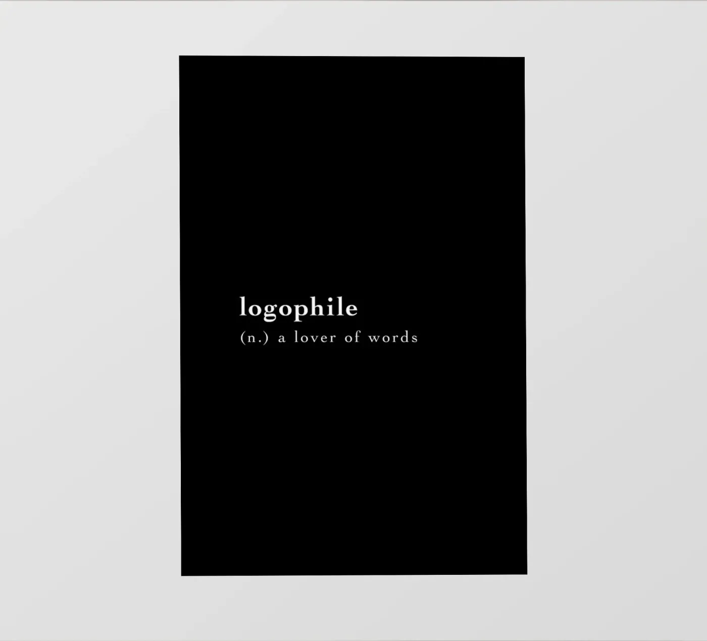 Logophile pellicola backlit da Studio One