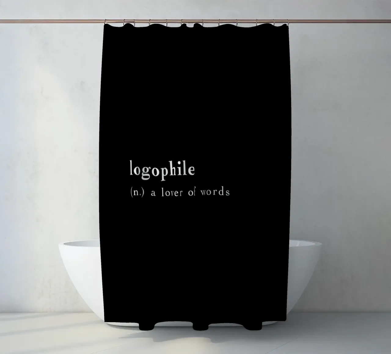 Logophile tenda da doccia da Studio One