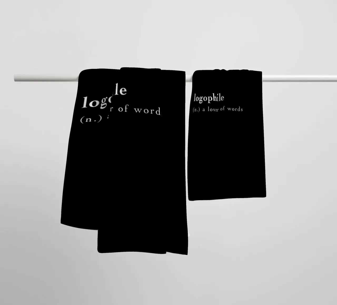 Logophile asciugamano da bagno da Studio One