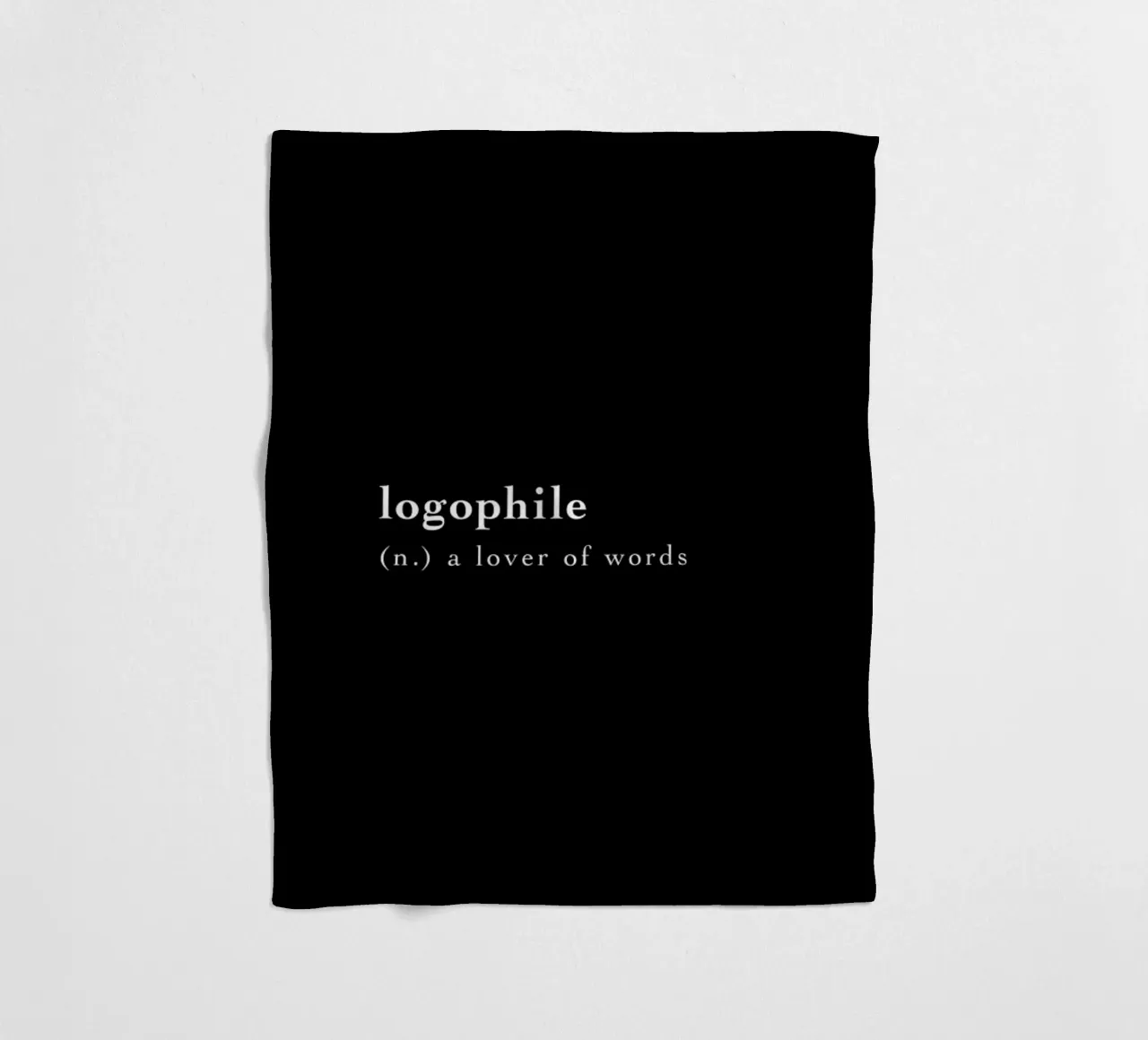 Logophile Fleecedecke von Studio One