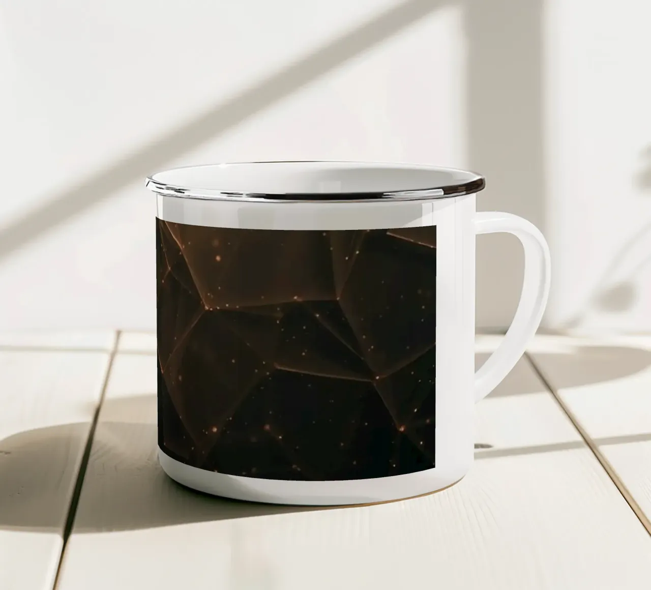 Sfondo moderno con forme geometriche tazza in smalto da DesignDoodle