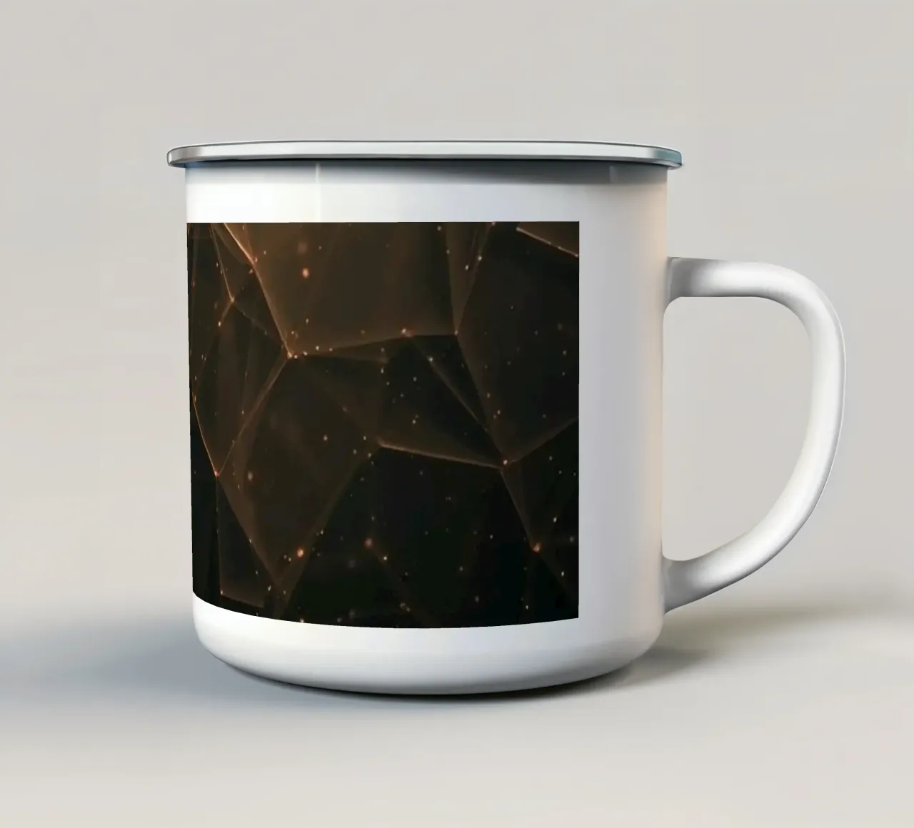 Sfondo moderno con forme geometriche tazza in smalto da DesignDoodle