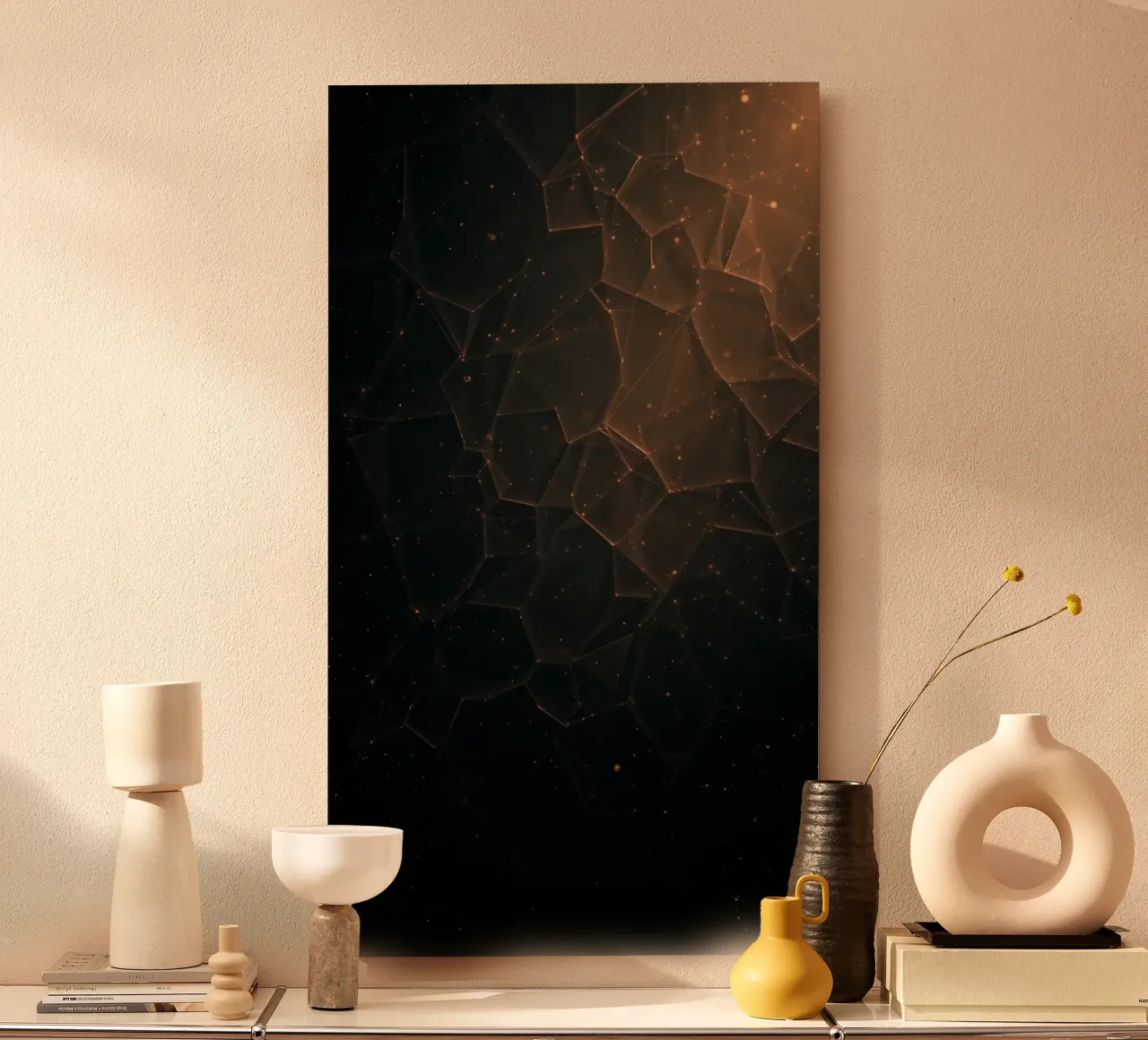 Sfondo moderno con forme geometriche alluminio dibond da DesignDoodle
