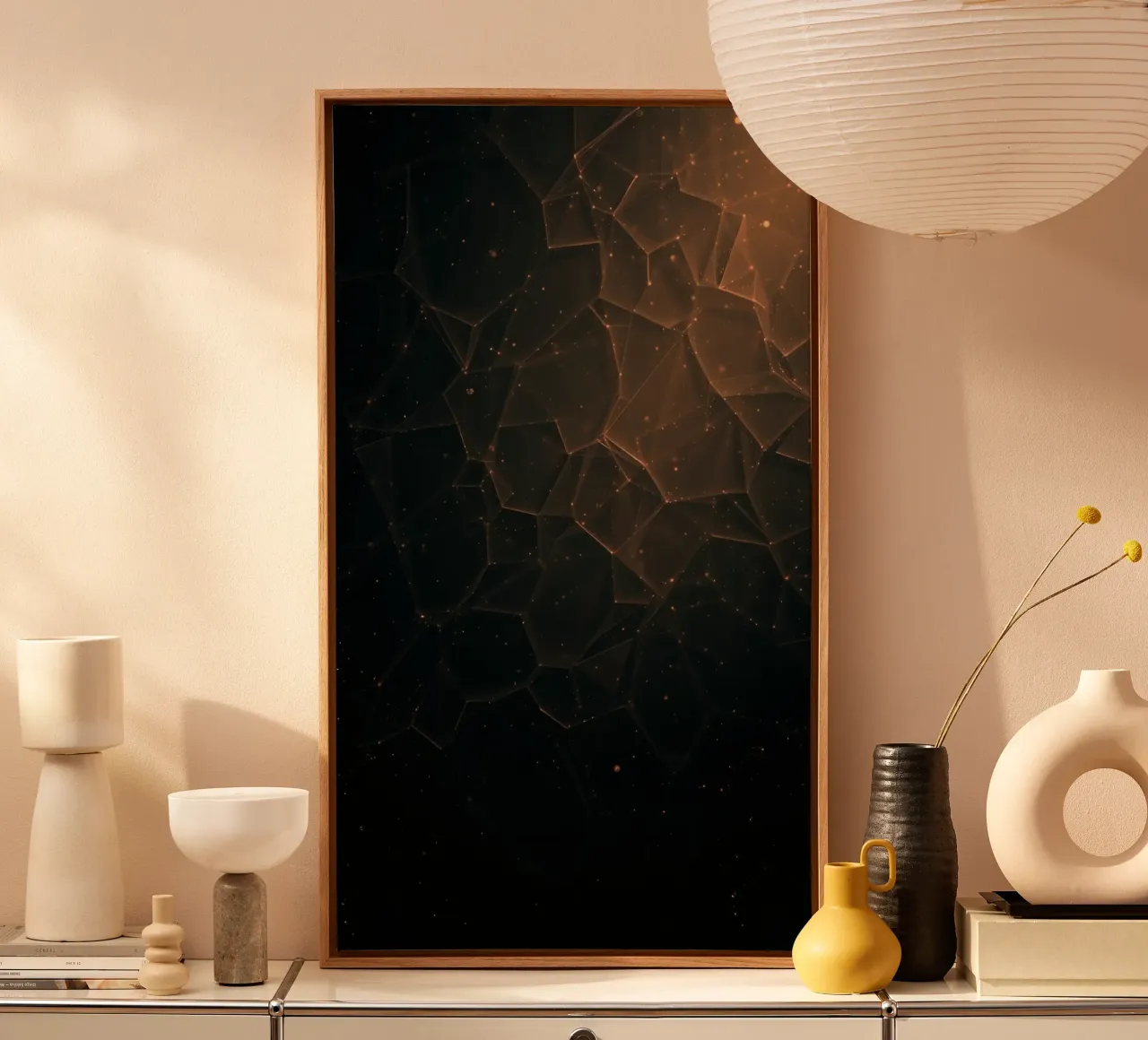 Sfondo moderno con forme geometriche tela da DesignDoodle