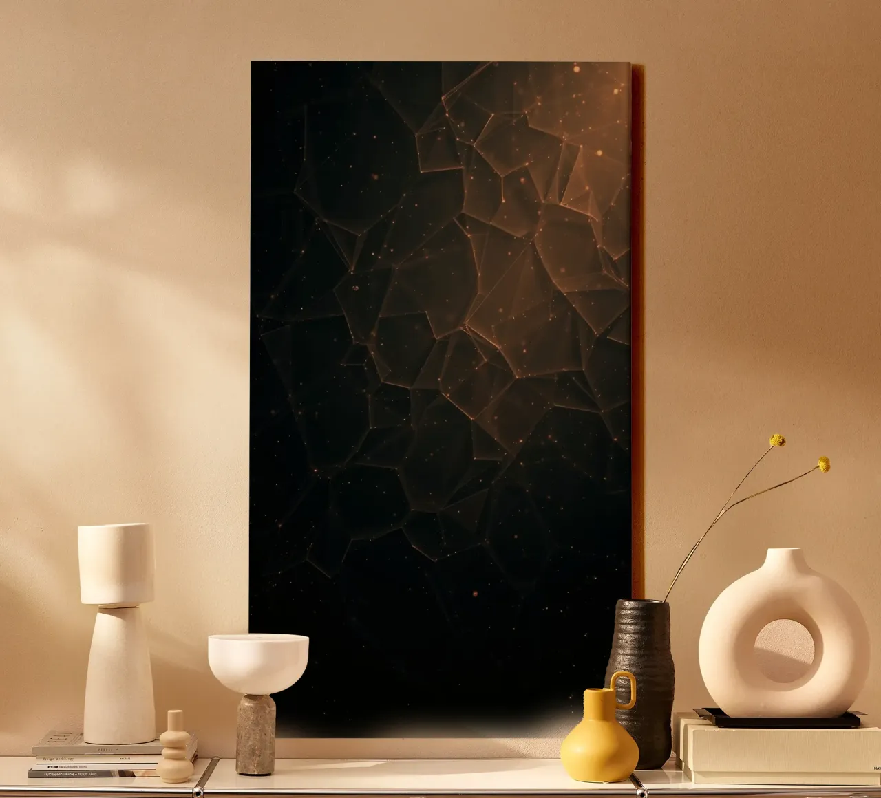 Sfondo moderno con forme geometriche tela da DesignDoodle