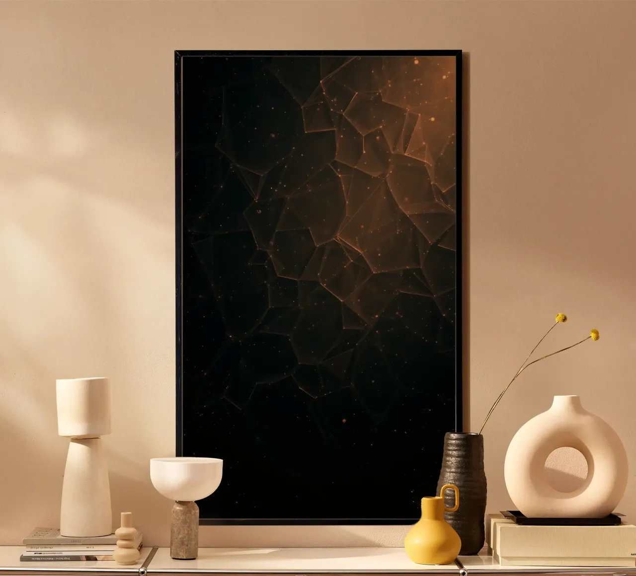 Sfondo moderno con forme geometriche poster da DesignDoodle