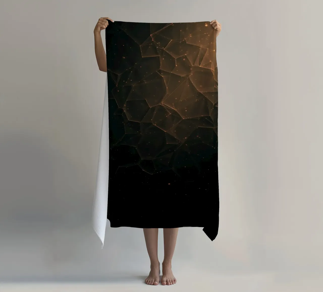 Sfondo moderno con forme geometriche astratte telo mare da DesignDoodle