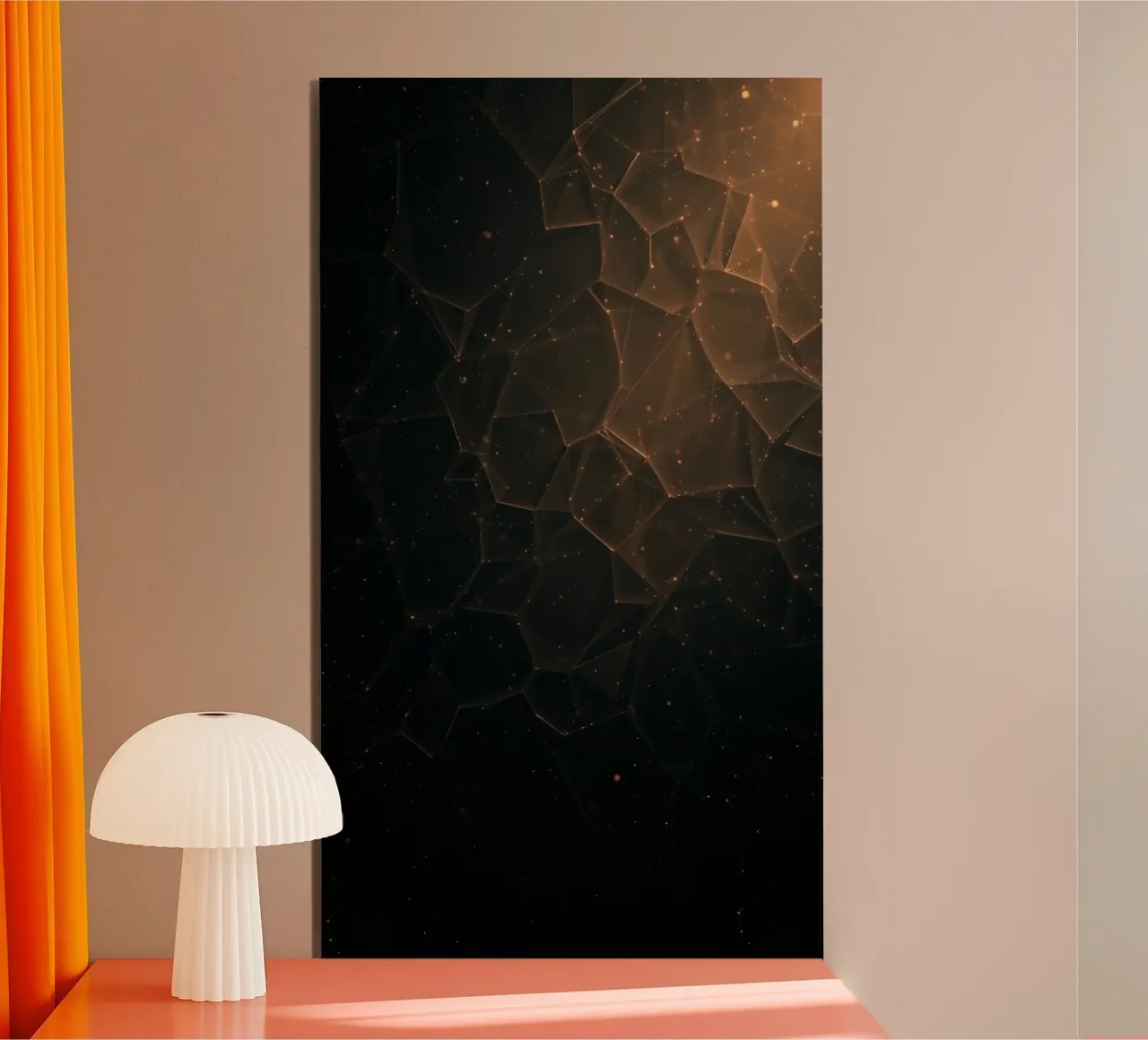 Sfondo moderno con forme geometriche astratte alluminio dibond da DesignDoodle