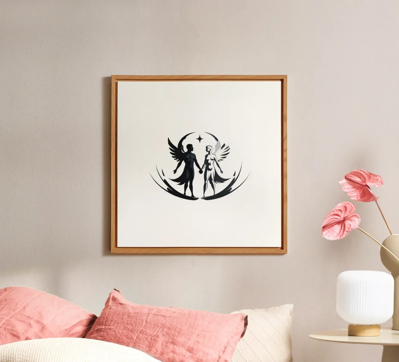 Symbolic representation of duality and unity through art forex plate by DesignDoodle