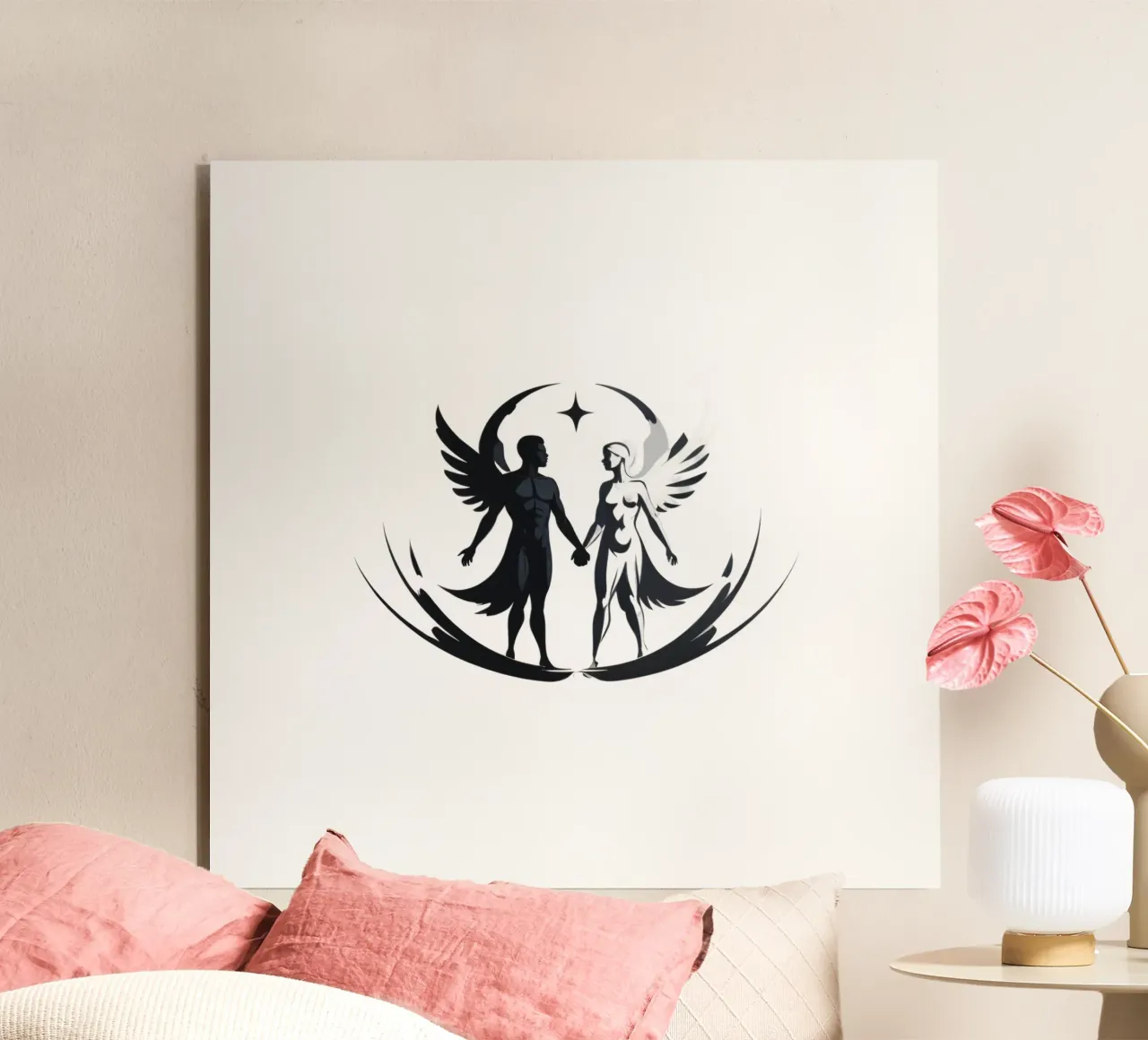 Symbolic representation of duality and unity through art forex plate by DesignDoodle