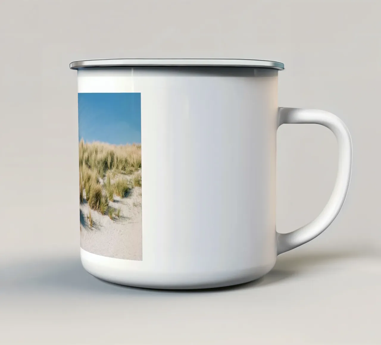 Spiaggia vicino a Helgoland tazza in smalto da susea