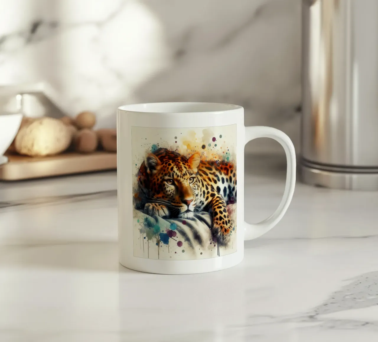 Un leopardo nel mio letto tazza in ceramica da ARTVI-SHOP