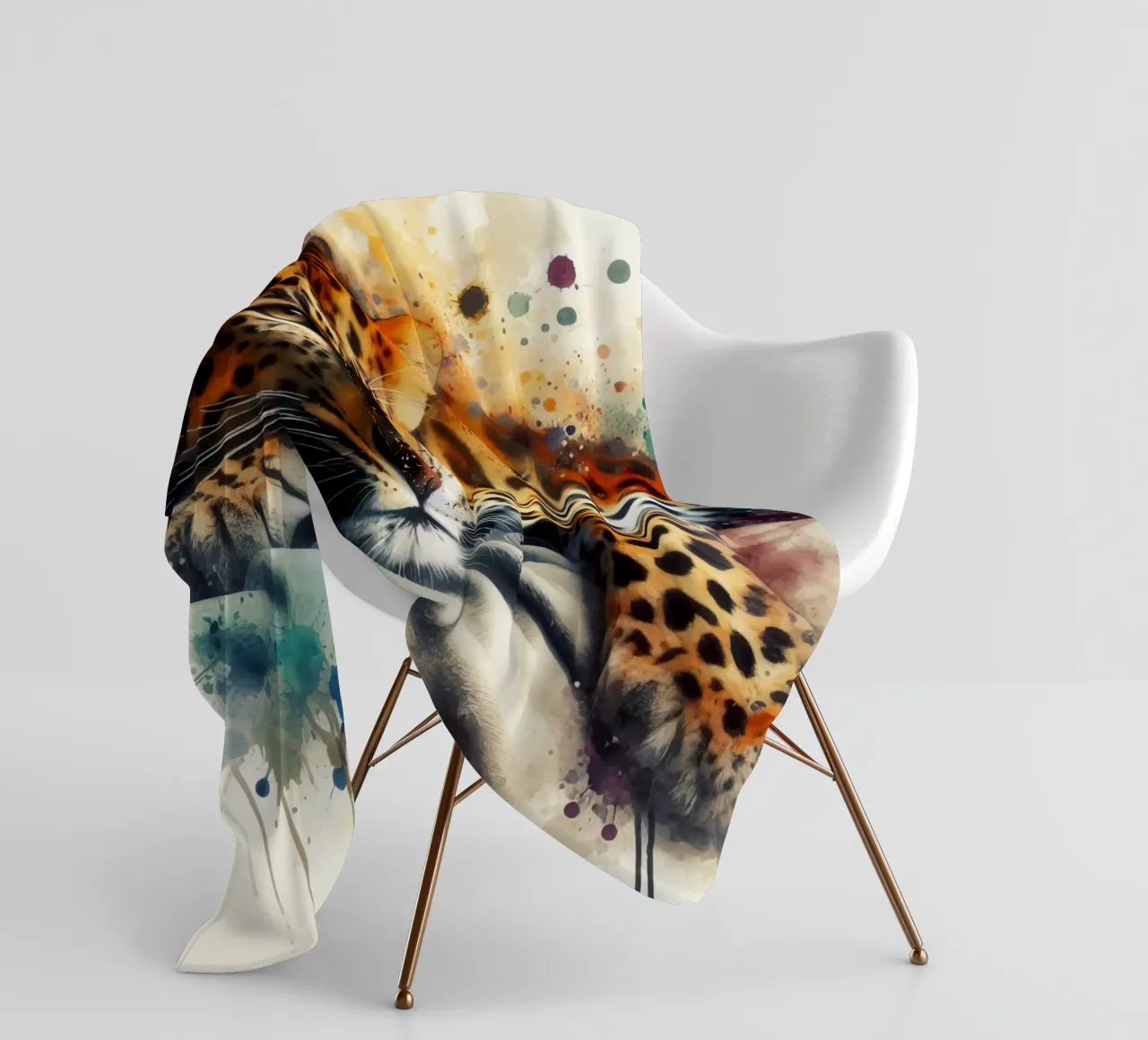 Un leopardo nel mio letto coperta in pile da 🎁 ARTVI-SHOP