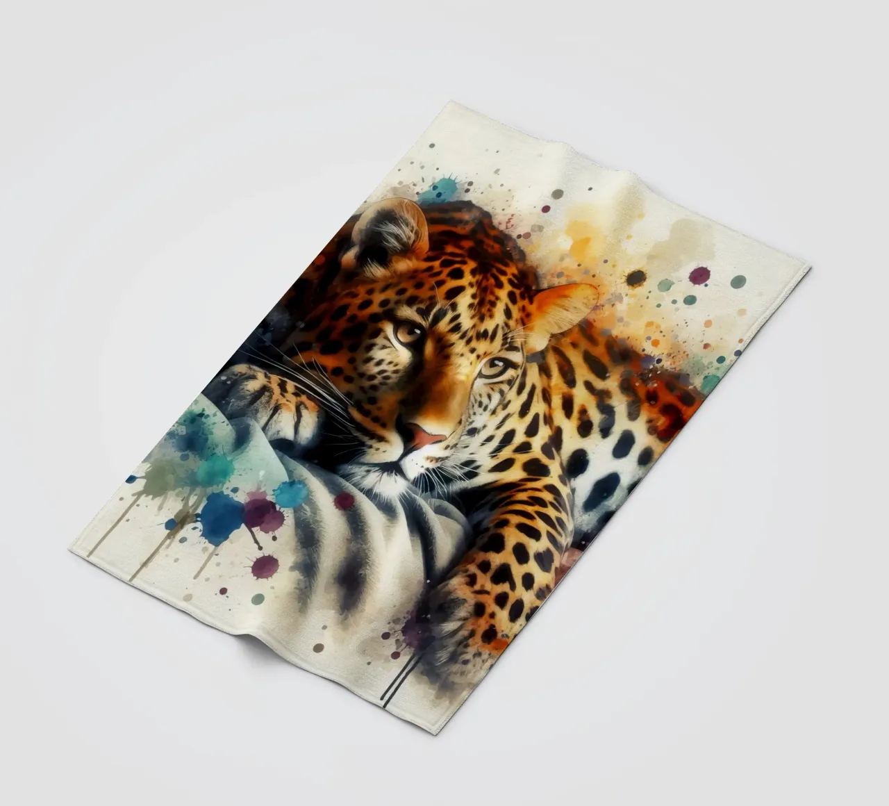 Un leopardo nel mio letto coperta in pile da 🎁 ARTVI-SHOP