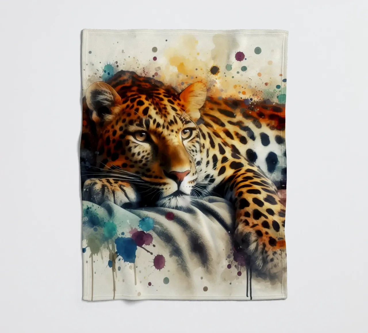 Un leopardo nel mio letto coperta in pile da 🎁 ARTVI-SHOP