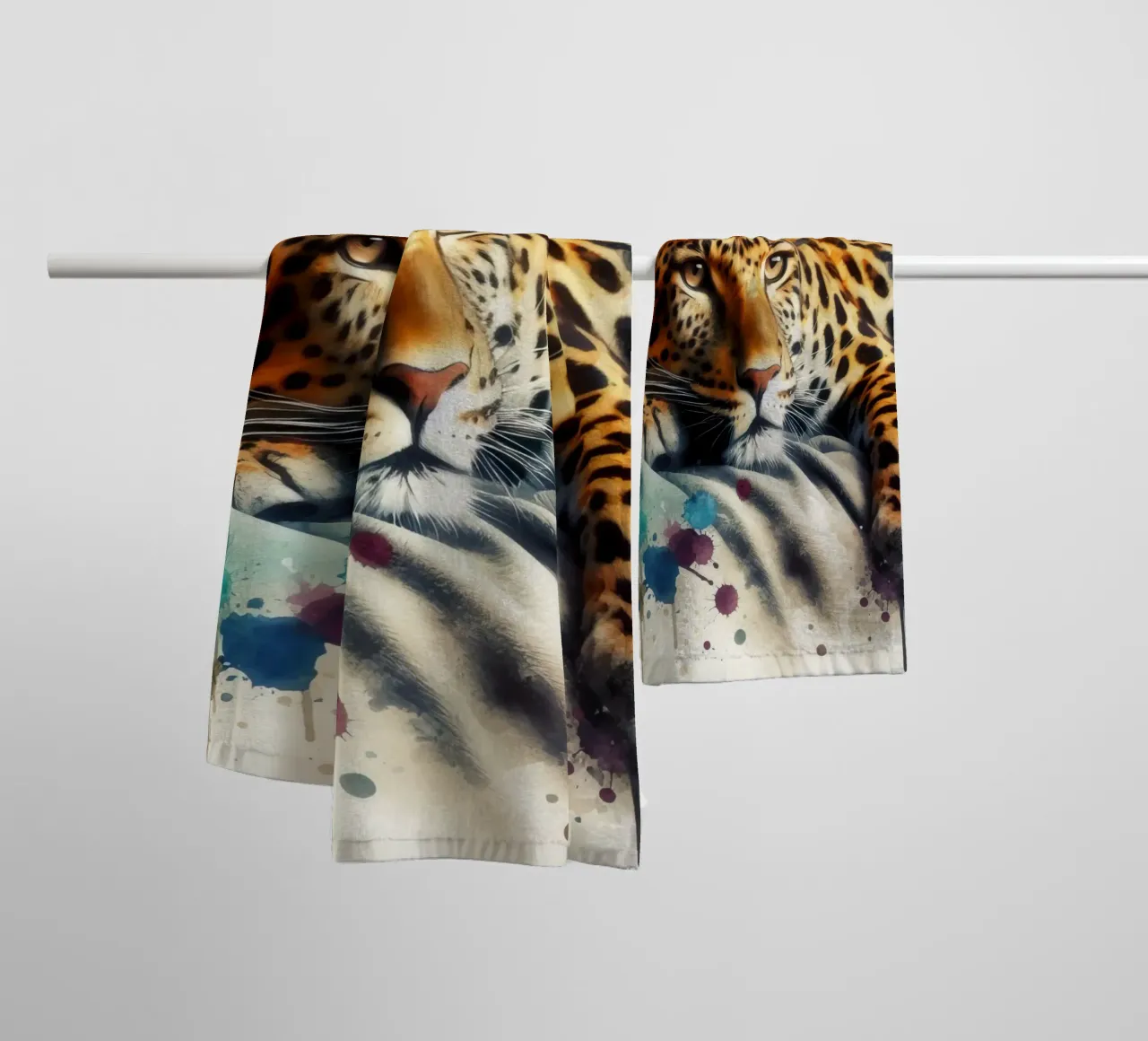 Un leopardo nel mio letto asciugamano da bagno da 🎁 ARTVI-SHOP