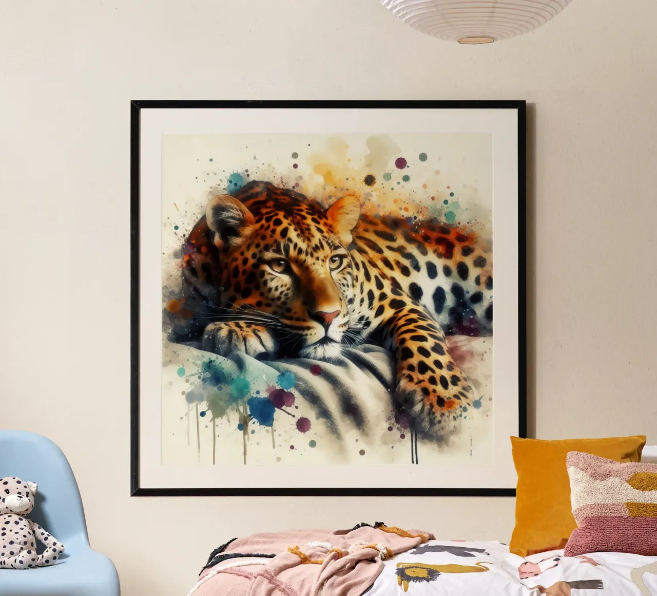 Un leopardo nel mio letto poster da 🎁 ARTVI-SHOP