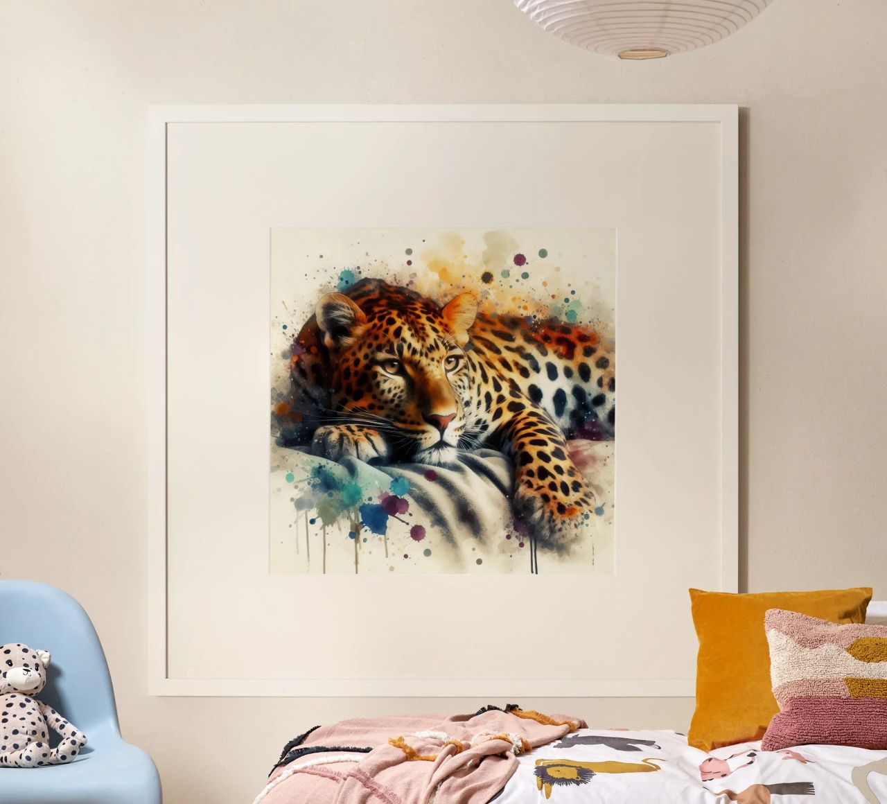 Ein Leopard in meinem Bett Poster von ARTVI-SHOP
