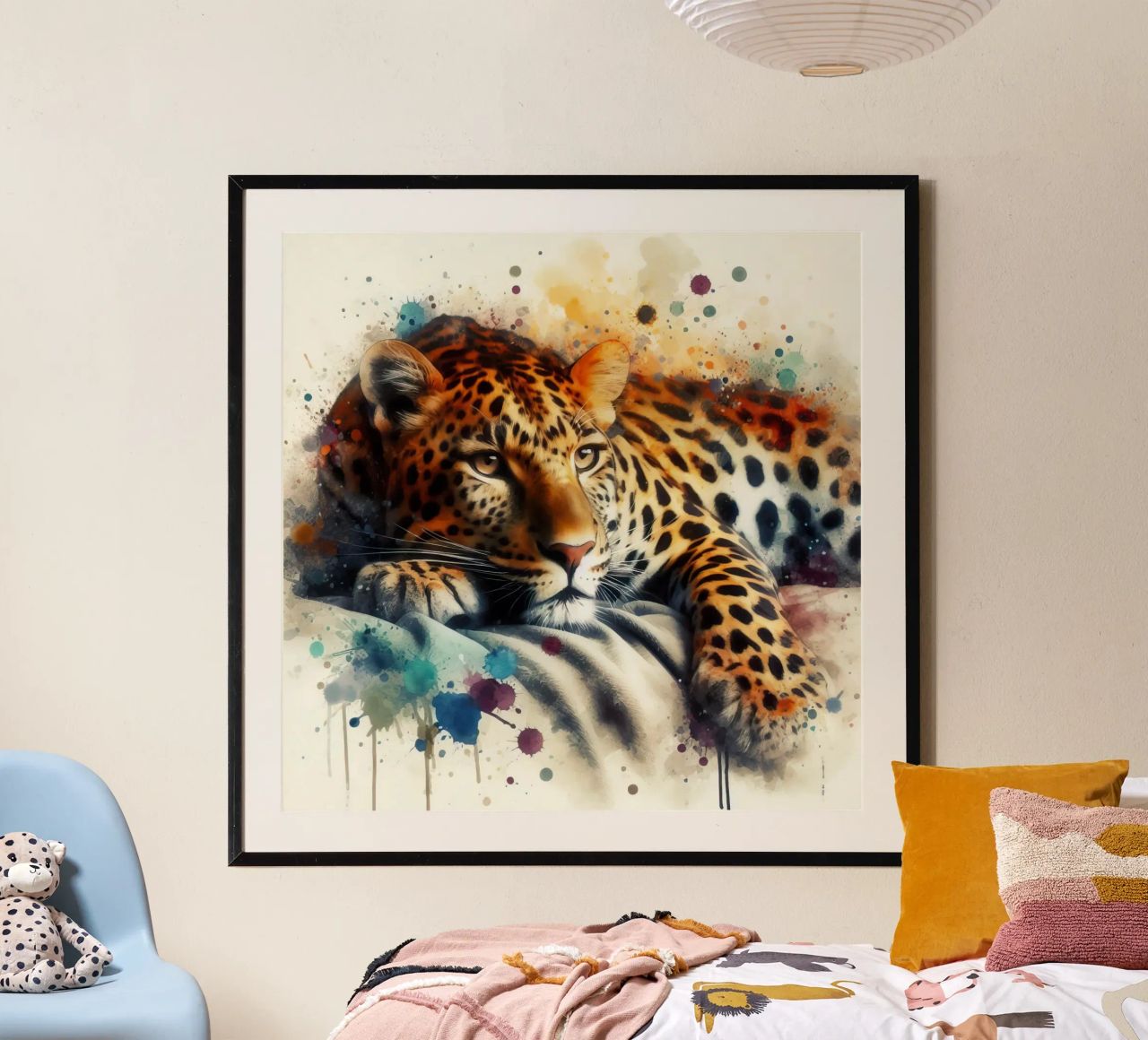 Ein Leopard in meinem Bett Poster von ARTVI-SHOP
