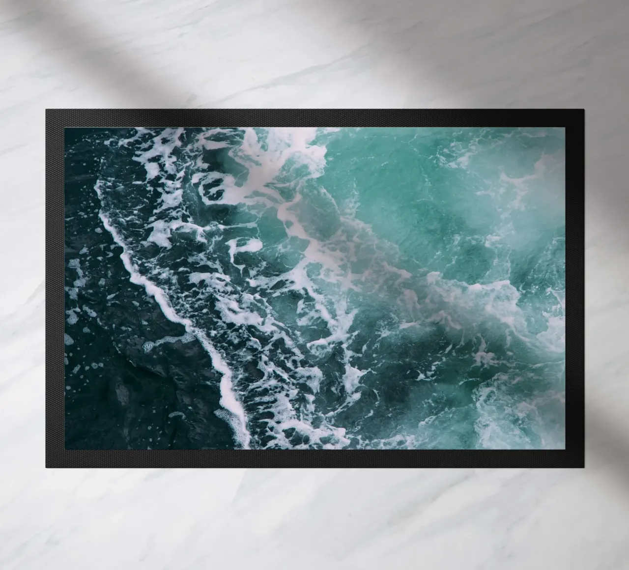 Ocean Waves doormat by susea