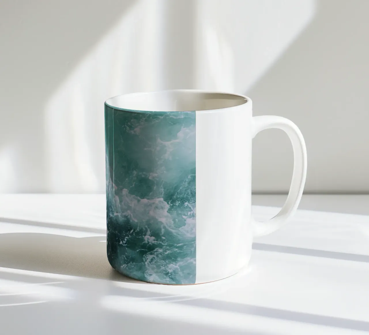 Ocean Waves ceramic mug by susea