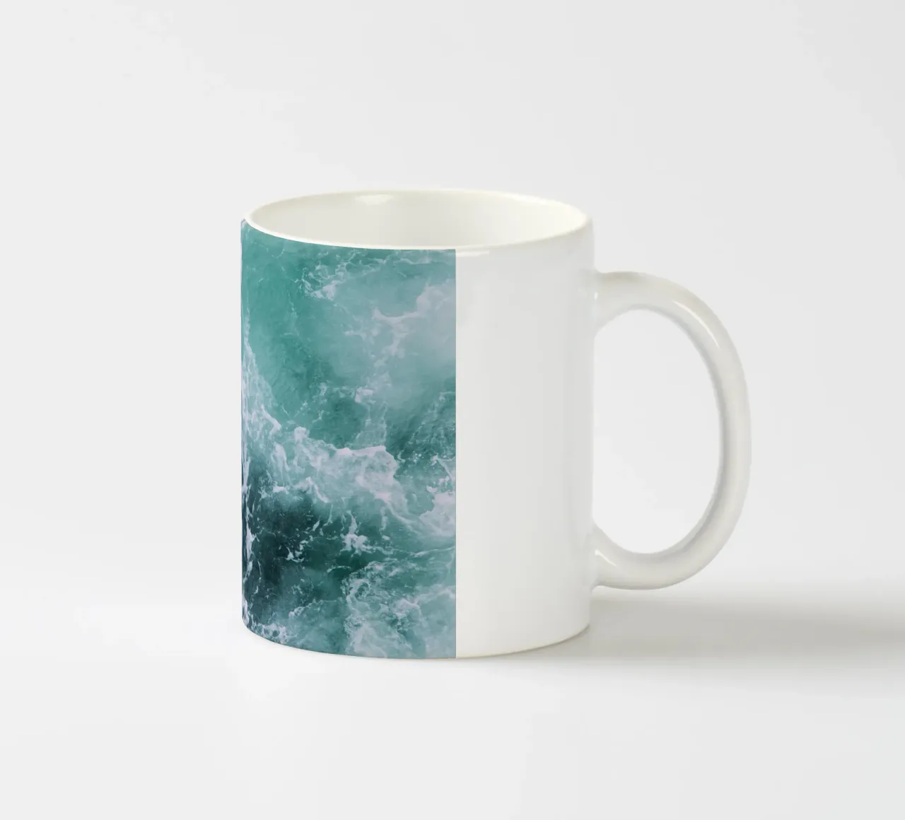 Ocean Waves ceramic mug by susea