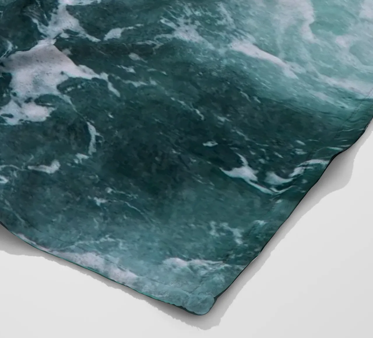 Ocean Waves fleece blanket by susea