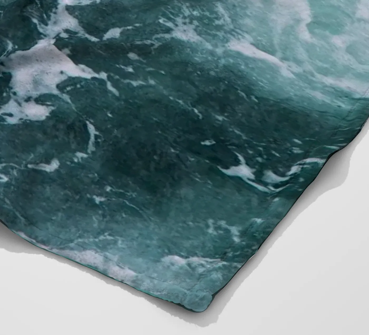 Ocean Waves fleece blanket by susea