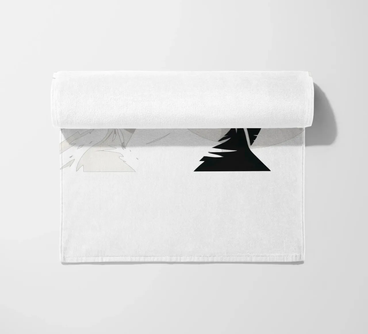 Un design moderno che mostra un contrasto stilizzato tra l'essere umano e il telo mare da DesignDoodle