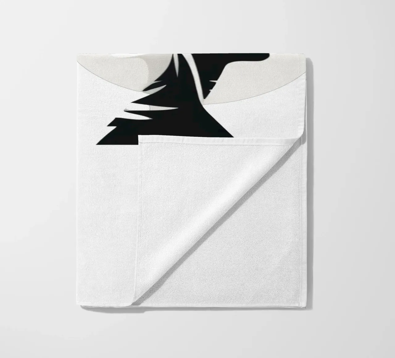 Un design moderno che mostra un contrasto stilizzato tra l'essere umano e il telo mare da DesignDoodle