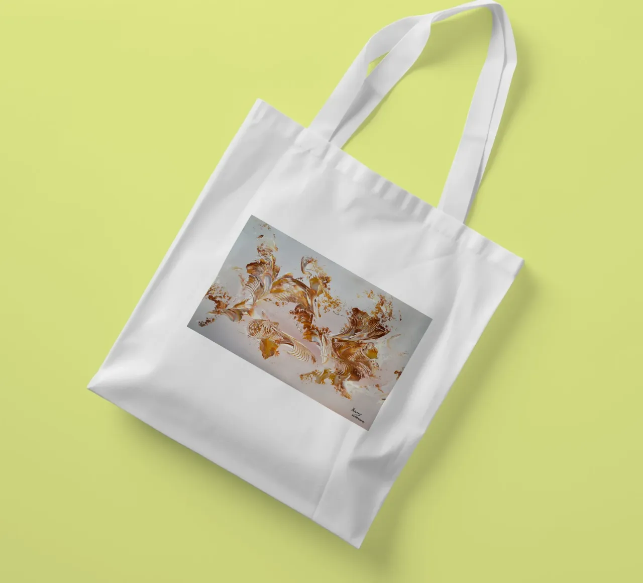 IDEAL GIFT 123 Jutebeutel von Thierry Vobmann Abstract painting