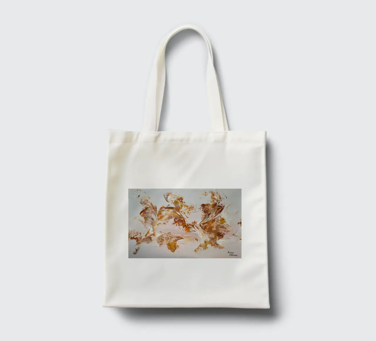 IDEAL GIFT 123 Jutebeutel von Thierry Vobmann Abstract painting