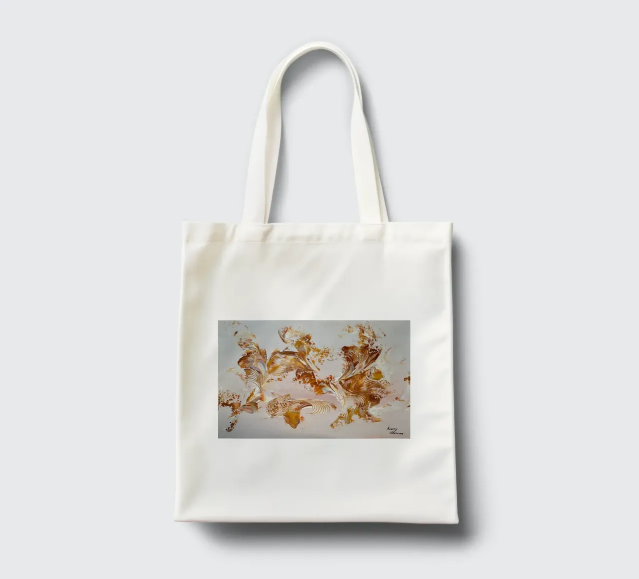 IDEAL GIFT 123 Jutebeutel von Thierry Vobmann Abstract painting