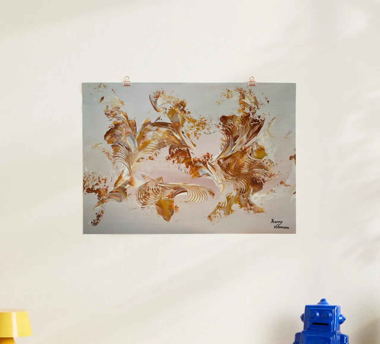 IDEAL GIFT 123 carta hahnemühle da Thierry Vobmann Abstract painting