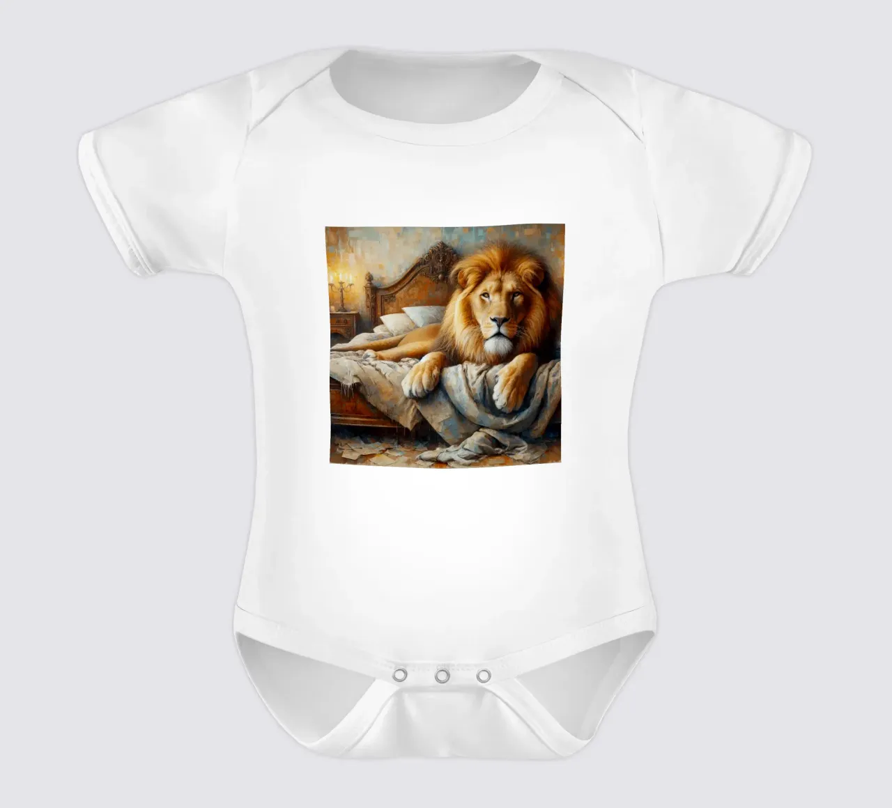 Un leone nel mio letto body neonato maniche corte da ARTVI-SHOP