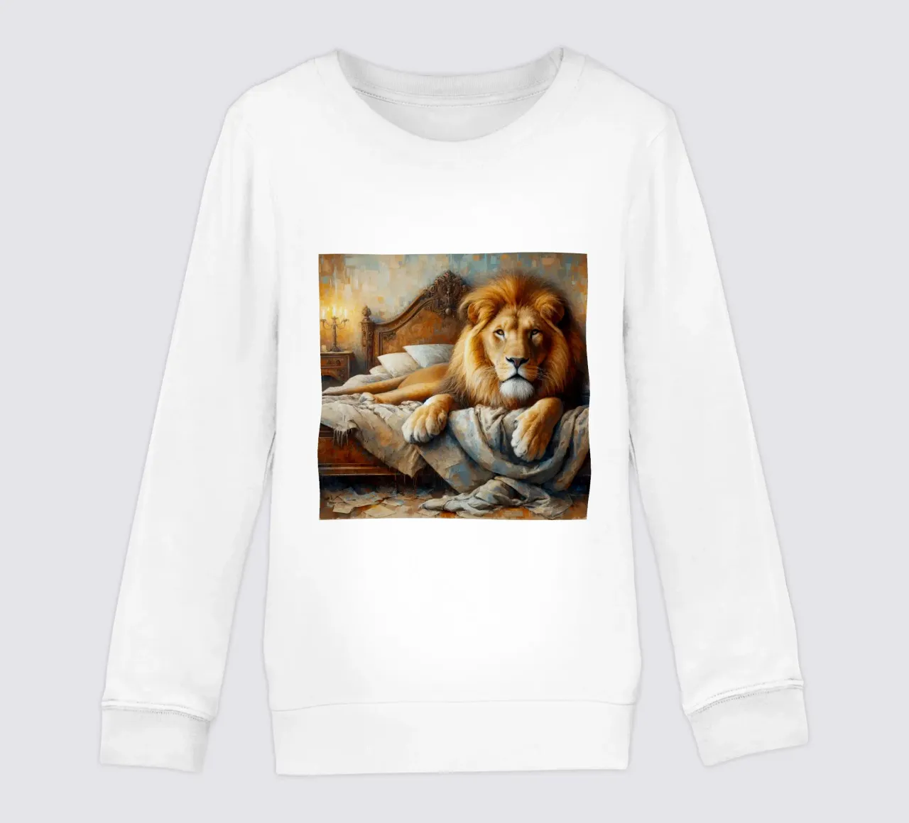 Un leone nel mio letto felpa bambino da 🎁 ARTVI-SHOP
