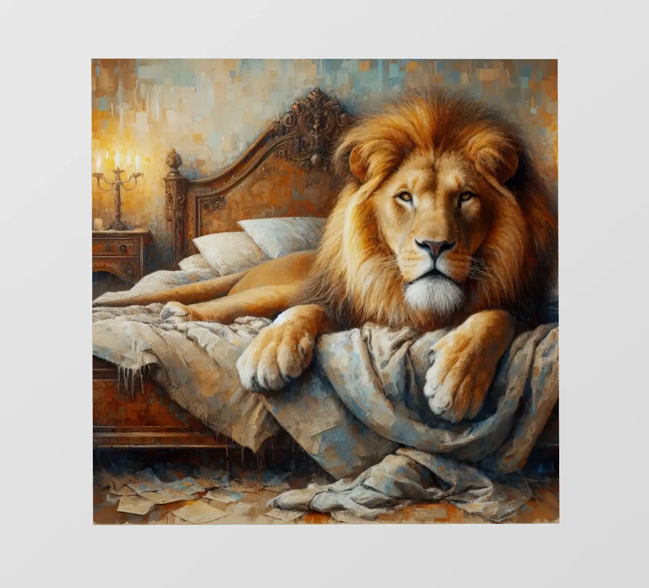 Un leone nel mio letto pellicola backlit da ARTVI-SHOP