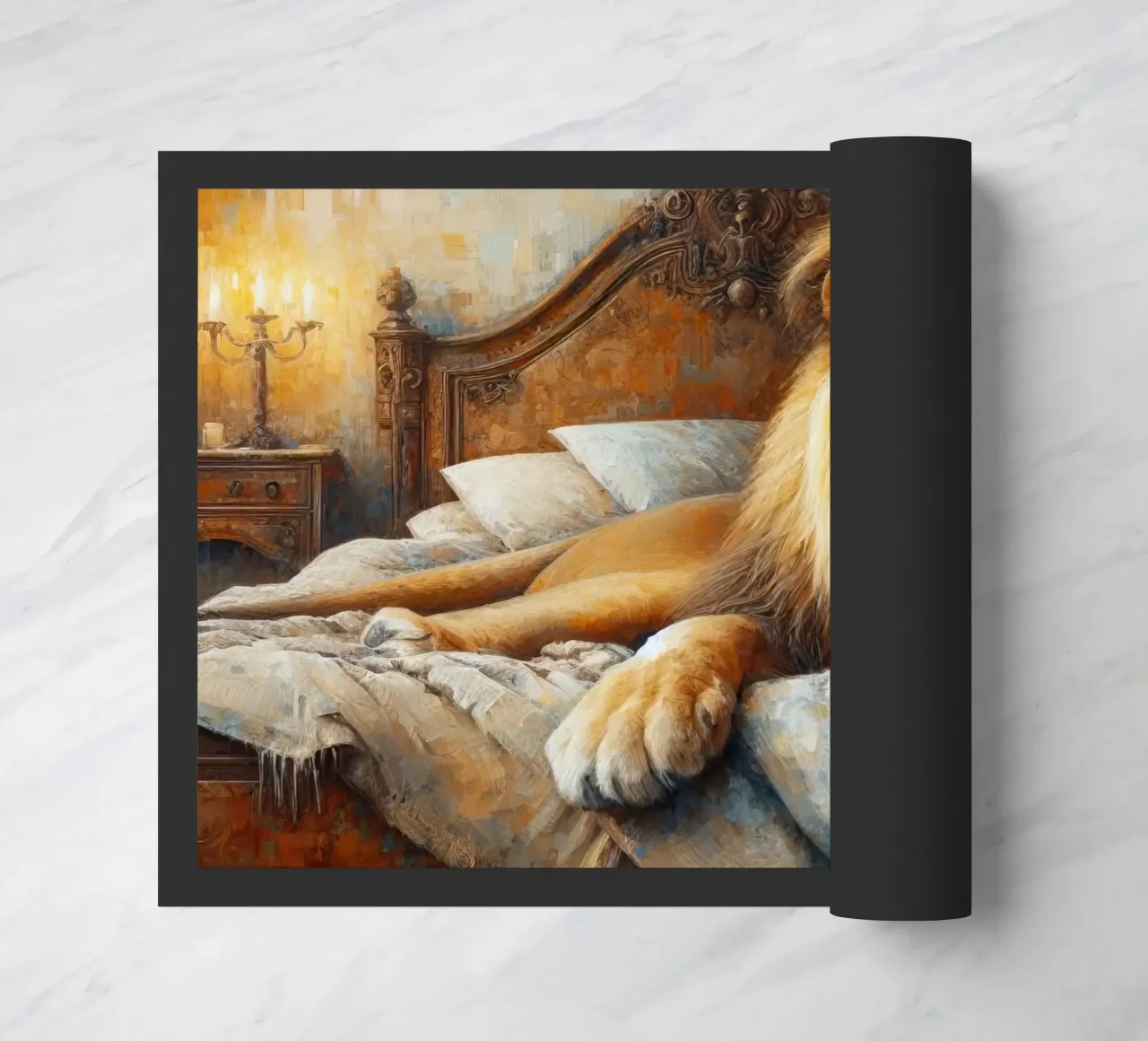 Un leone nel mio letto zerbino da ARTVI-SHOP