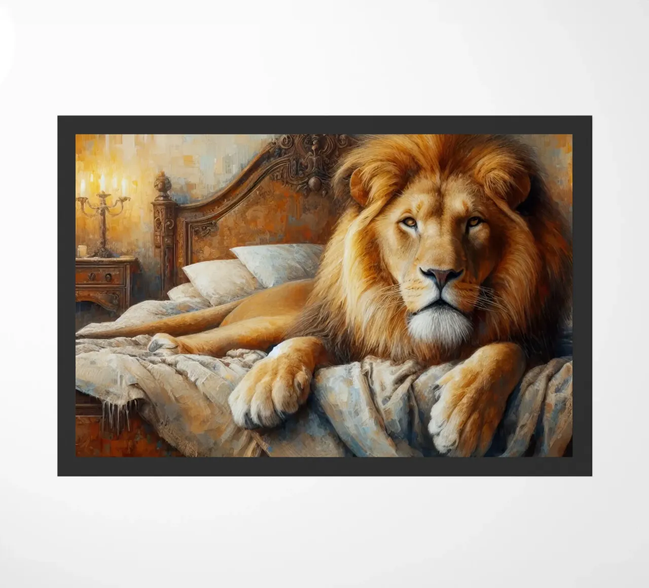 Un leone nel mio letto zerbino da ARTVI-SHOP