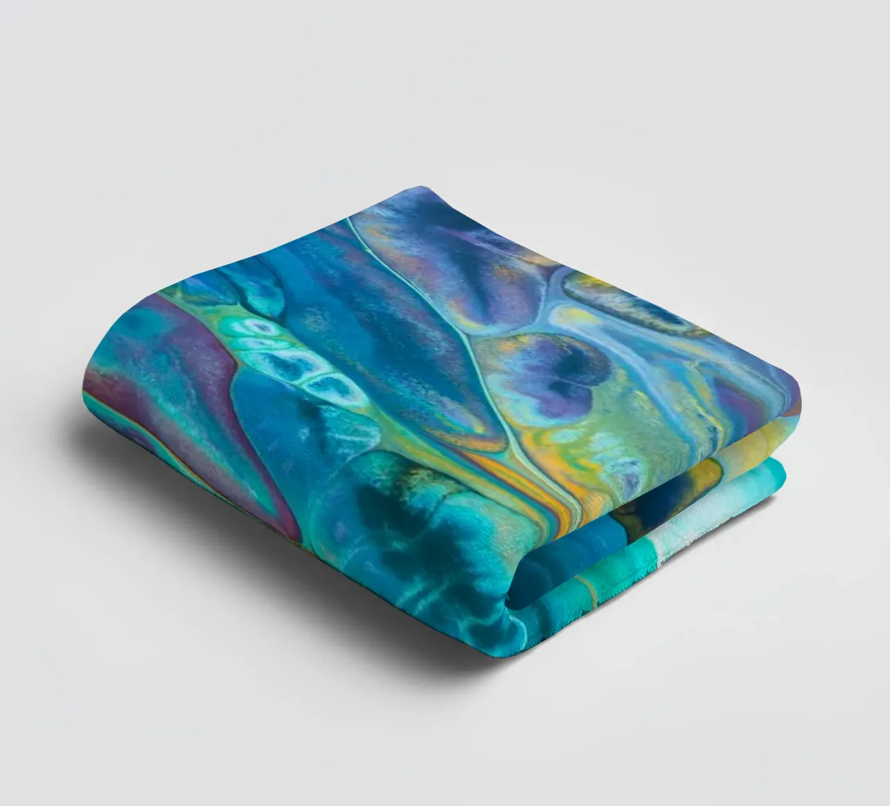 Blu Acrilico Versare Colore Liquido marmo superfici astratte Desi asciugamano da bagno da 🎁 ARTVI-SHOP