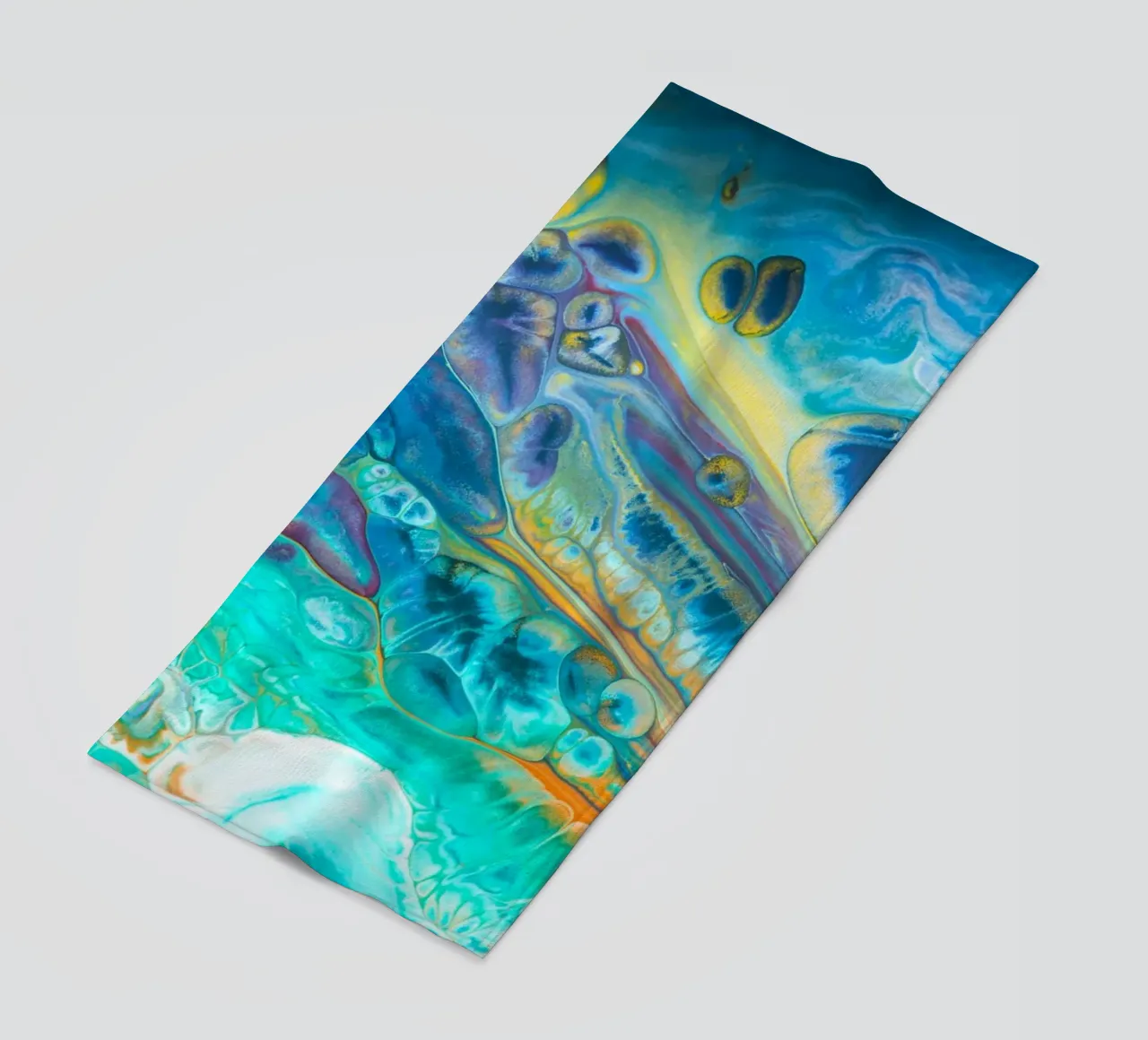 Blu Acrilico Versare Colore Liquido marmo superfici astratte Desi telo mare da 🎁 ARTVI-SHOP