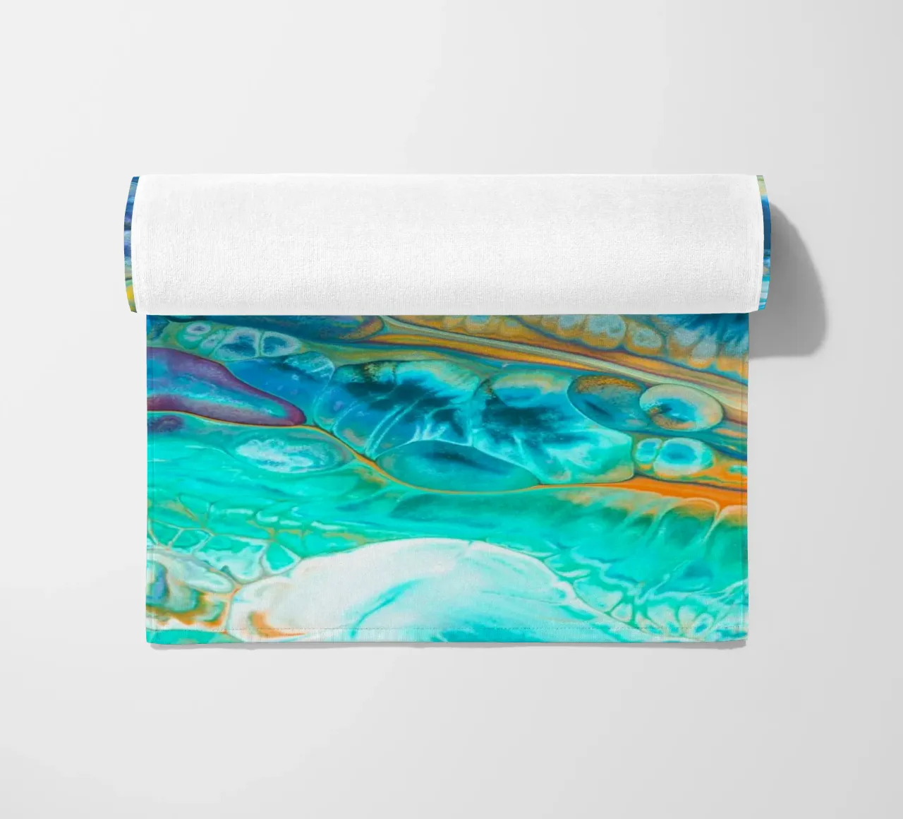 Blu Acrilico Versare Colore Liquido marmo superfici astratte Desi telo mare da 🎁 ARTVI-SHOP